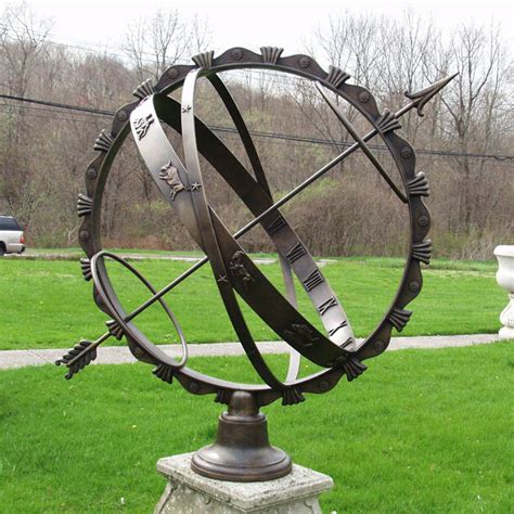 Armillary Sundial With Feathered Band Kenneth Lynch And Sons