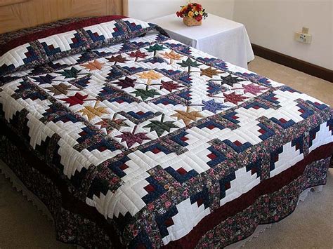 The lone star log cabin quilt pattern claire field amazon. Autumn Splendor Log Cabin Quilt