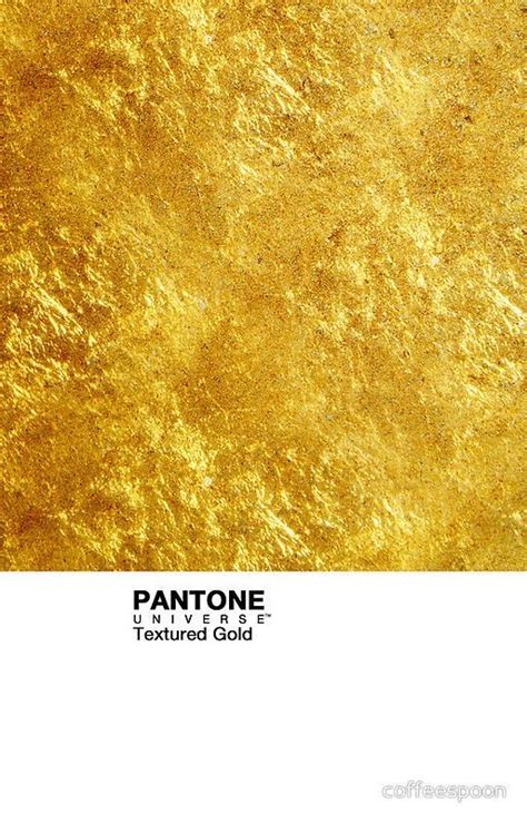 An Image Of Gold Paint Textured On White Paper With The Title Pantone