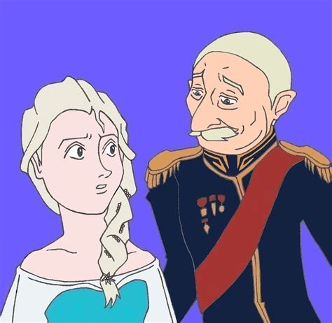 Elsa And The Duke Of Weselton Frozen Fan Art 35319987 Fanpop