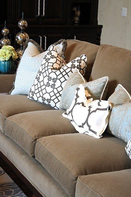 Do grey cushions go with brown sofa. Pin by Rebecca Thomas on For the Home | Living room ...