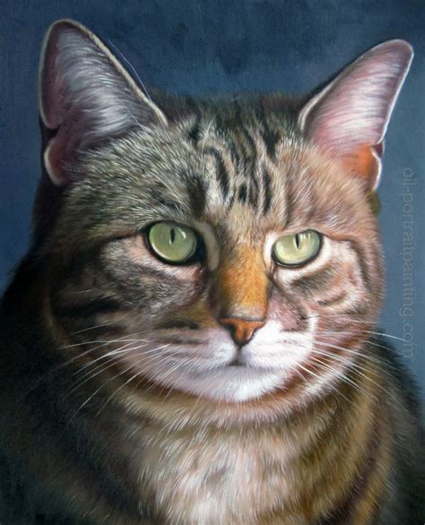 Pet Oil Painting Portrait 고양이 그림 동물 새끼 고양이