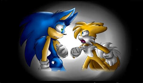 Tails Miles Power On Twitter Frowns Yelling At Sonic Then Stomps