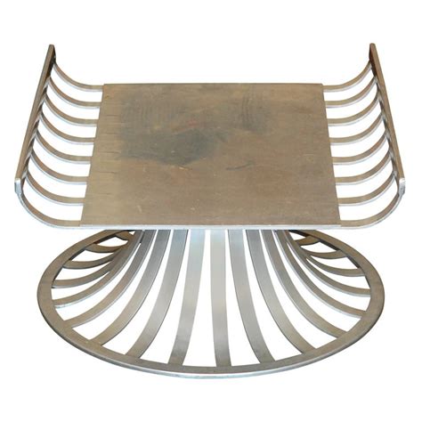 Russel Woodard Aluminum Foot Stool At 1stdibs