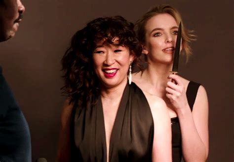Eve (sandra oh) had followed villanelle (jodie comer) to the platform but the pair were forced to wave at each other after villanelle boarded the train seconds before it departed. Sandra with Jodie for EW - Killing Eve Fan Art (42655020 ...