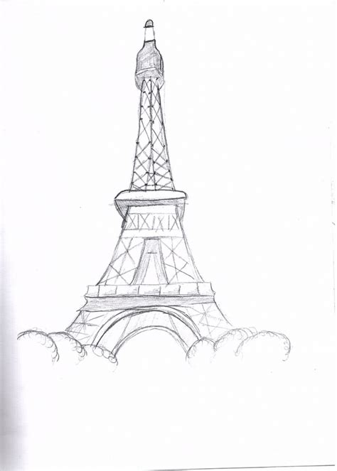 Simple Eiffel Tower Drawing At Getdrawings Free Download