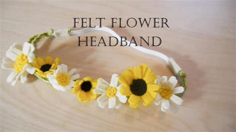 How To Make Felt Flower Headband Youtube