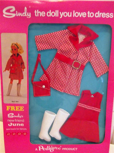 Rare Vintage Pedigree Sindy Never Removed Complete 1973 Red Hot Outfit