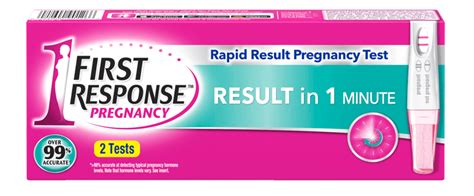 First Response™ Rapid Result Pregnancy Test Results In 1 Minute