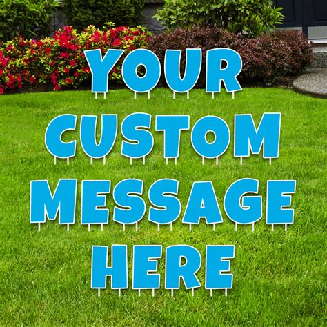 Custom Yard Sign Letters Personalized Printed Yard Letters Etsy
