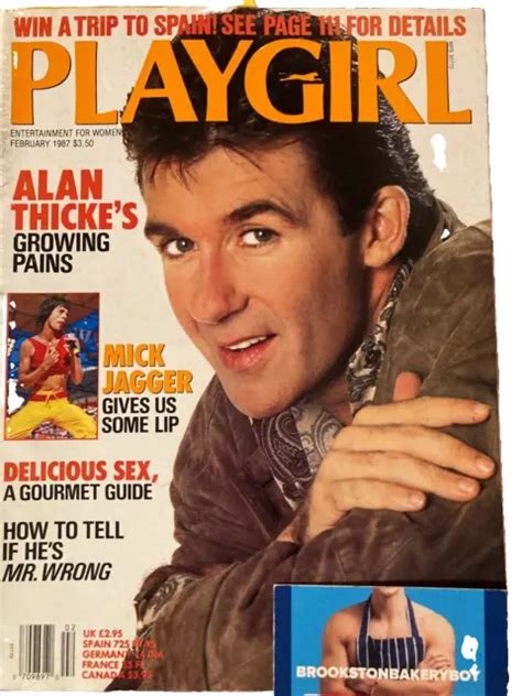 Playgirl Magazine Feb 1987 Guys Posing Nude Gay Interest Alan