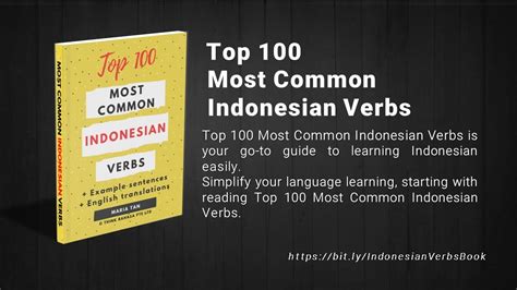 Learn Indonesian Verbs Easy Indonesian Vocabulary Book Youtube