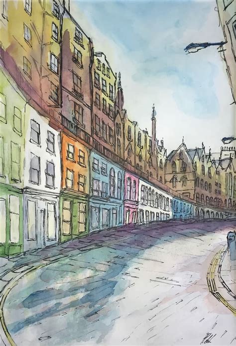 Tiger park handles the ship's machinery and was a drug baron on earth. Victoria Street - Edinburgh in Covid times - watercolour ...