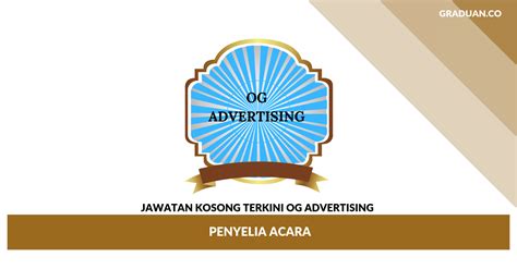 Kerja kosong kelantan 2019 has 1,858 members. Permohonan Jawatan Kosong OG Advertising ~ Penyelia Acara ...