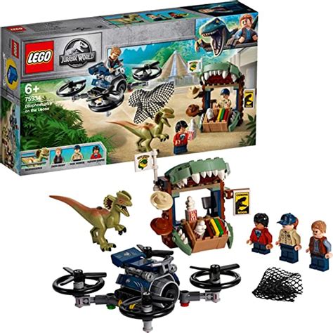 Lego 75934 Jurassic World Dilophosaurus On The Loose Set With 3 Minifigures Drone And Dinosaur