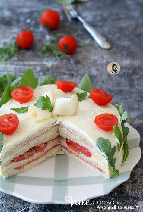 Torta Tramezzino O Torta Sansdwich Antipasto Veloce Fresh Strawberry