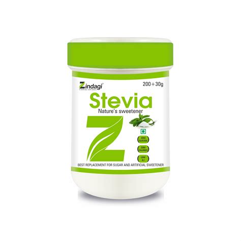 Zindagi Stevia White Powder - Stevia Sugar Powder (230gm) - Zindagi - Celebrate With Nature