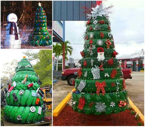 If you've been looking for new ways to dress up your lawn this holiday. Tyre Christmas Trees | Christmas float ideas, Cool christmas trees, Christmas crafts decorations