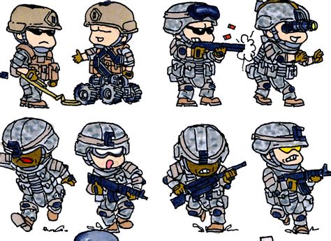 Soldados Dibujo Arte Militar Ejercito