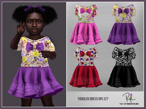 Sims 4 Toddler Dress Rpl127 By Robertaplobo At Tsr The Sims Book