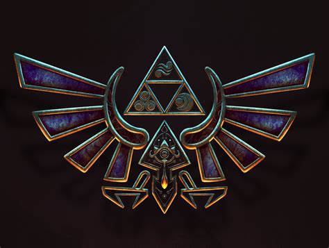 Hylian Crest Legend Of Zelda Fan Art By Tatiana Otoole Bischak On