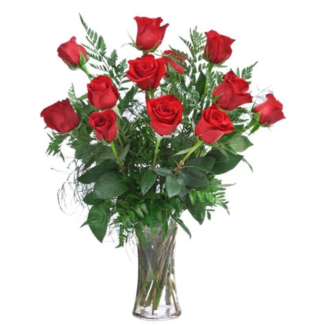 Classic Long Stemmed Roses Arranged For Valentines Day