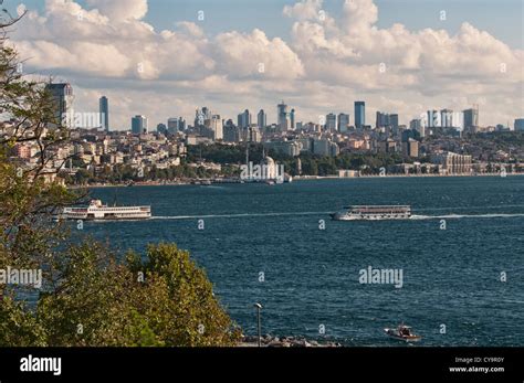 City View Across The Bosphorous And Sea Of Marmara In Istanbul Turkey
