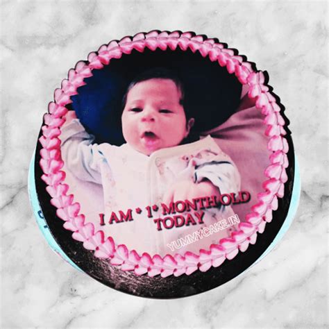 Order 1st Month Birthday Cake Online Yummycake
