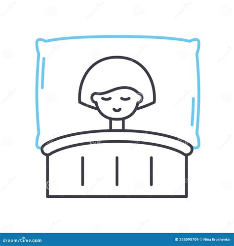Good Sleeps Line Icon Outline Symbol Vector Illustration Concept