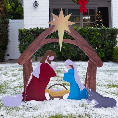 Best Choice Products 4ft Outdoor Nativity Scene, Weather-Resistant