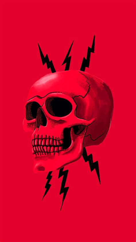 Black skull background 55 pictures. Red Skull HD iPhone Wallpaper - iPhone Wallpapers : iPhone ...