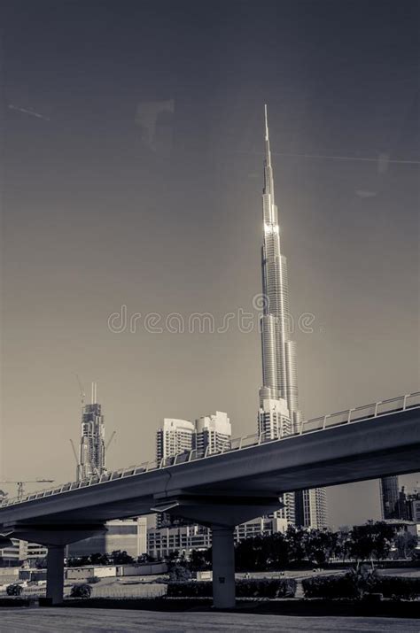 Dubai United Arab Emirates About Burj Khalifa Stock Photo Image Of