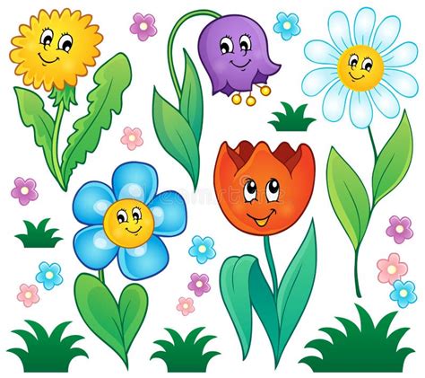 Cartoon Flowers Stock Illustrations 245662 Cartoon Flowers Stock