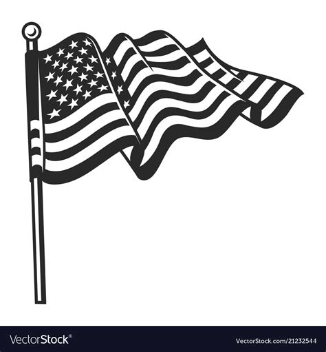 American Flag Outline Svg 292 Svg File For Cricut