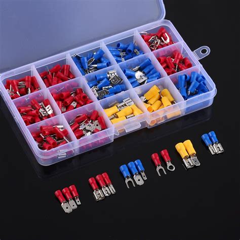 280pcs Assorted Crimp Spade Terminal Insulated Electrical Wire Cable