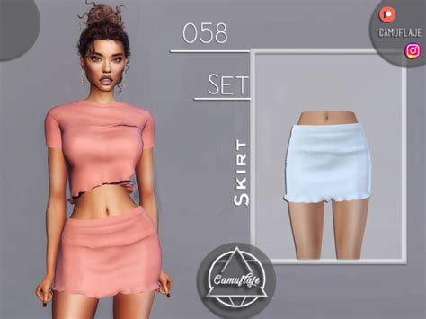 Set 058 Skirt By Camuflaje At Tsr Sims 4 Updates