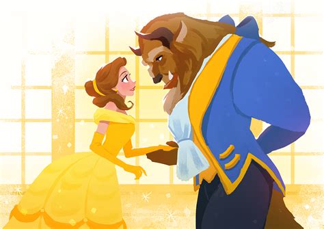 Belle And The Beast Beauty And The Beast Fan Art 40399633 Fanpop