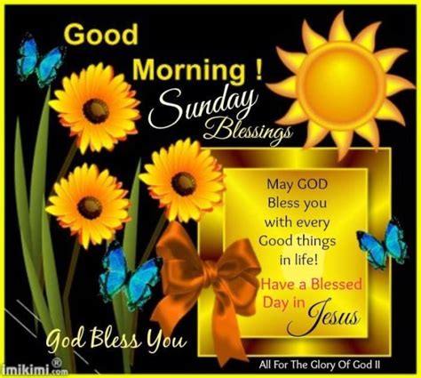 Sunday Blessings Good Morning Wishes And Images