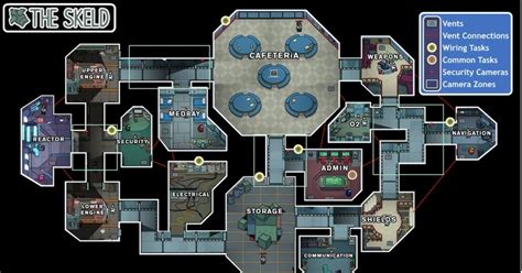 How Well Do You Know The Skeld Map In Among Us Map Layout Among