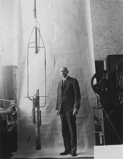 Robert Goddard With His Rocket Stock Image S0600042 Science