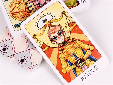 Cute Tarot Deck 78 Cards Pretty Tarot Cards For Beginners Etsy