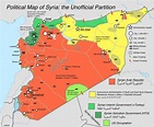 Political Map of Syria: the Unofficial Partition [OC] [2600 × 2149] : r ...