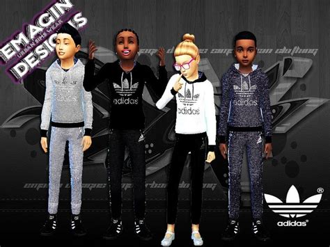 Emagin360s Girls And Boys Adidas Outfits Sims 4 Clothing Sims 4 Cc