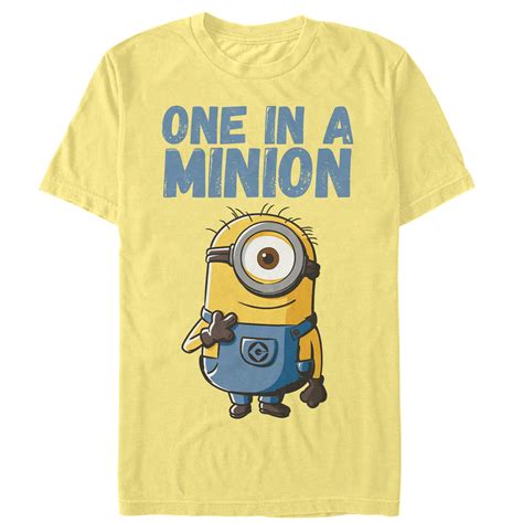 Despicable Me Mens Cute One In A Minion T Shirt