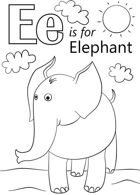 Egg Letter E Coloring Page Free Printable Coloring Pages For Kids