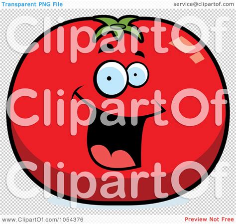 Royalty Free Vector Clip Art Illustration Of A Happy Tomato Character