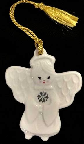 Belleek Christmas Ornament Angel Snowflake