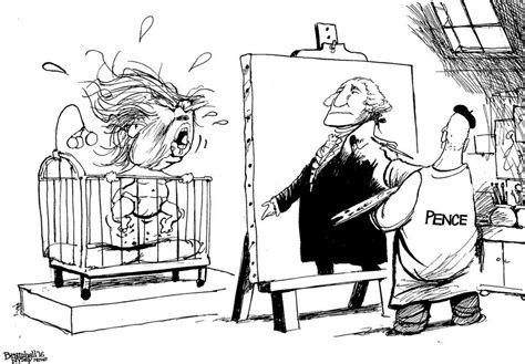 New York Daily News Editorial Cartoonist Bill Bramhall On The Veep Debate Drumpf