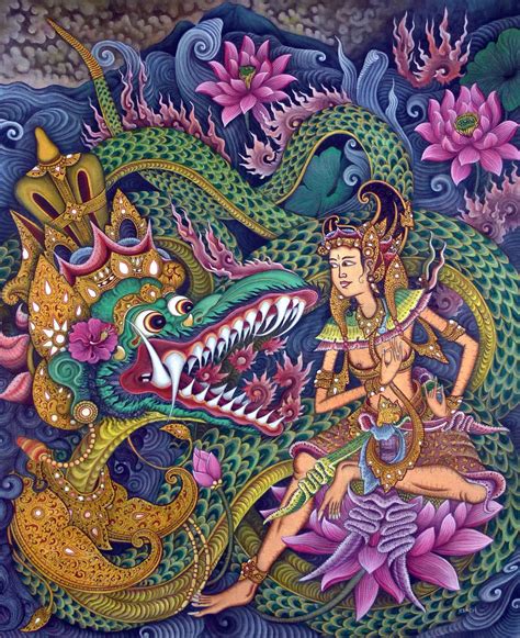 Bali Painting Seni Tradisional Sejarah Seni Gambar Naga