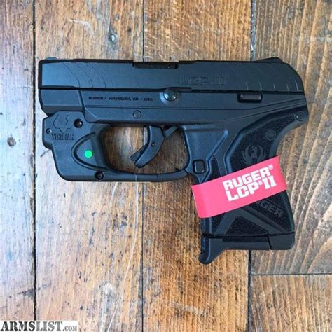 Armslist For Sale New Ruger Lcp Ii 380acp Pistol W Green Laser
